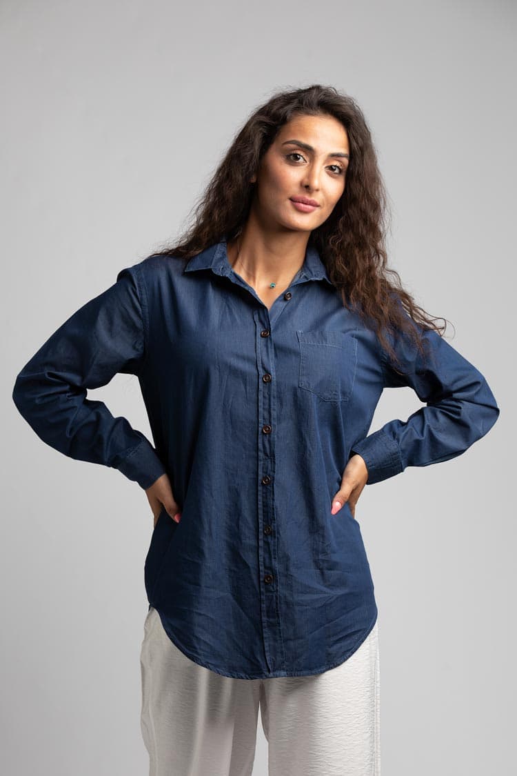 tencel long shirt