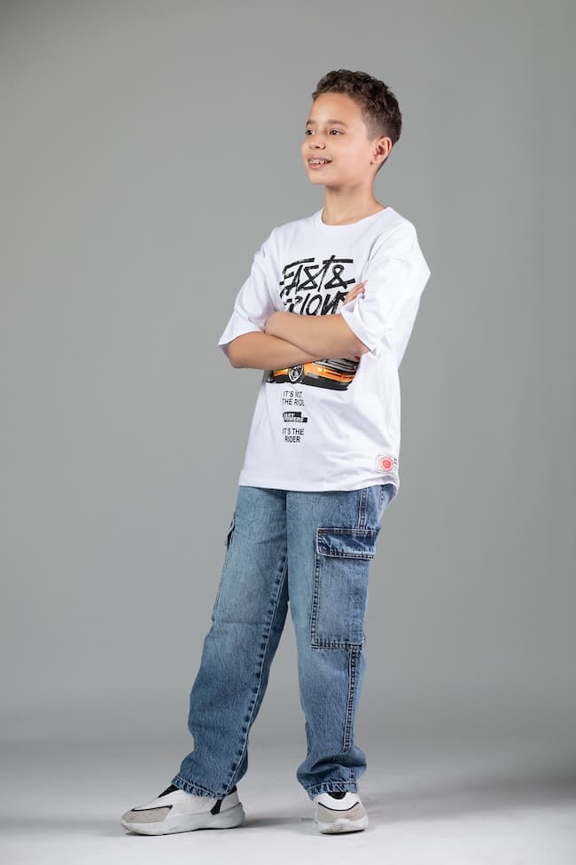 Over Size Cotton Printed T-Shirt