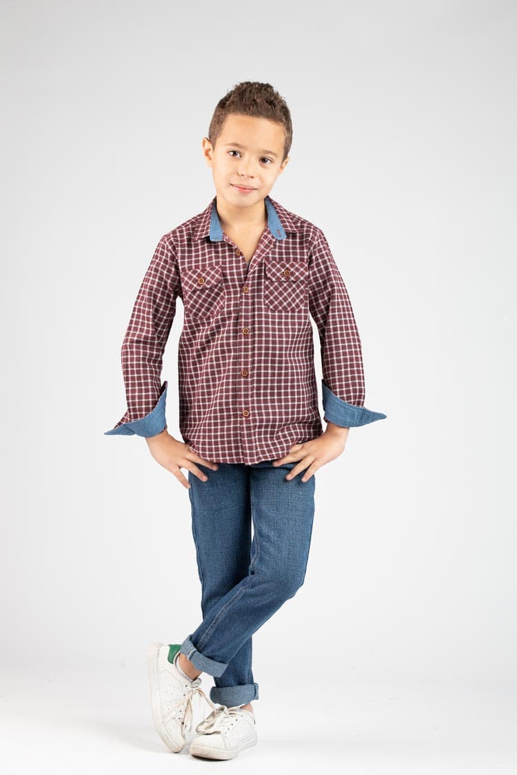 check cotton shirt