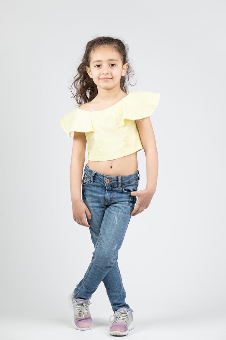 ruffled copped top