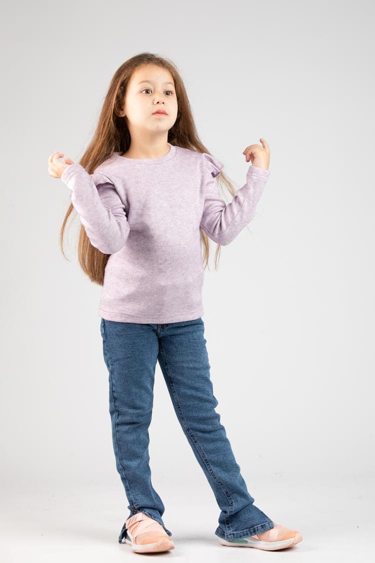 ruffled sweater