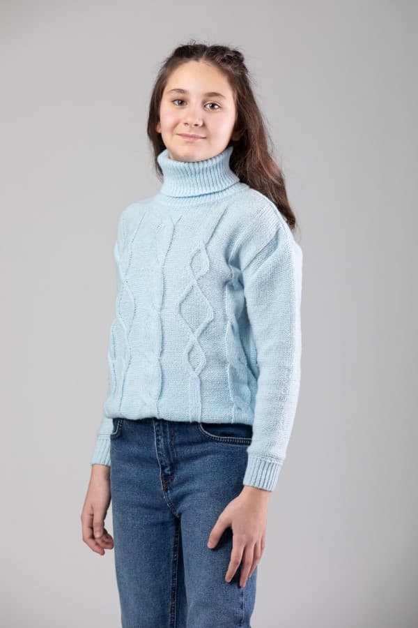 Knitted High Neck Sweater