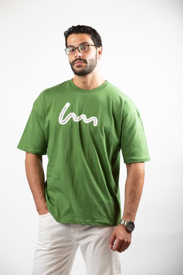 Over Size Cotton Printed T-Shirt