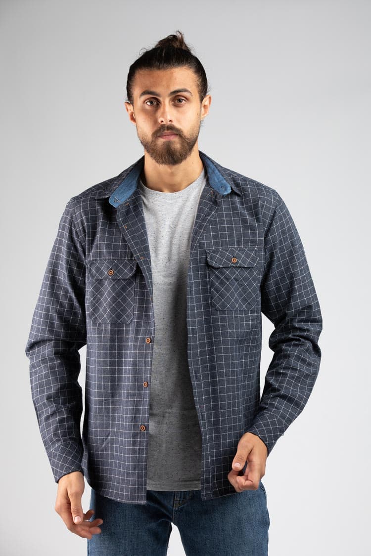 check cotton shirt