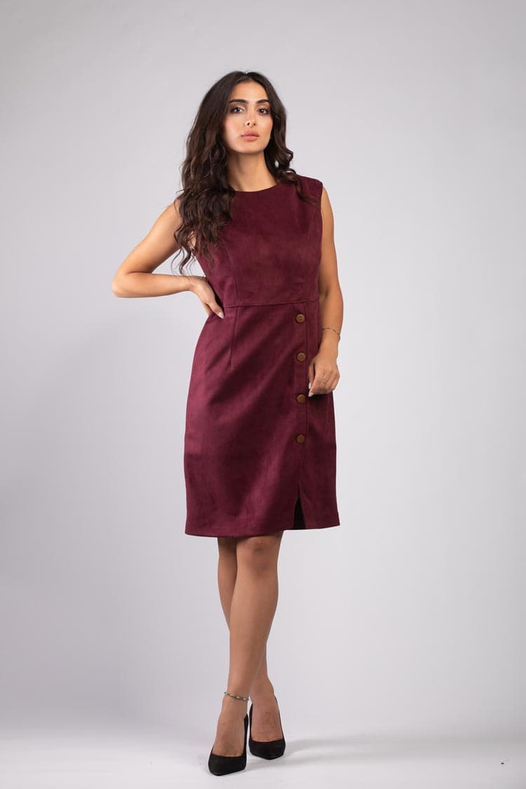 buttoned short dress