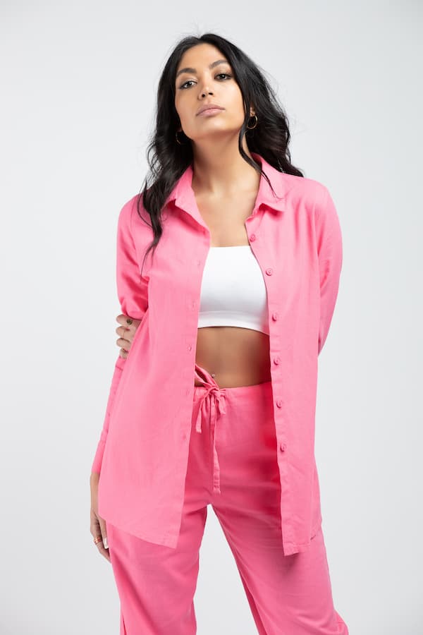 linen long shirt