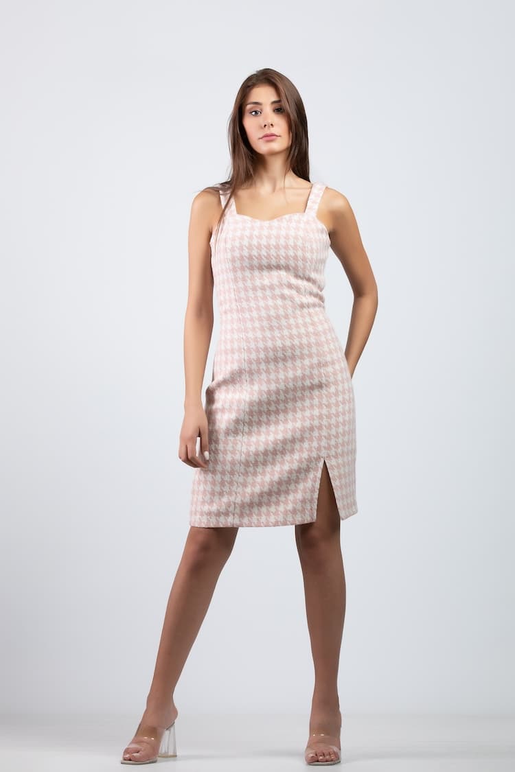 Tweed midi dress