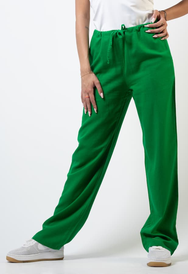 bonded linen pants