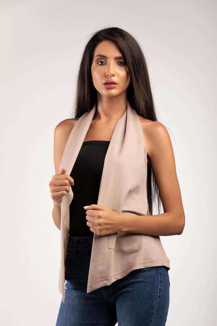 flowy gilet