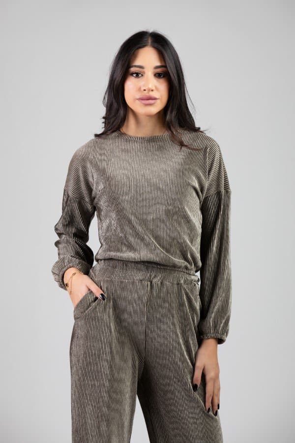 Velvet Long Sleeve Top