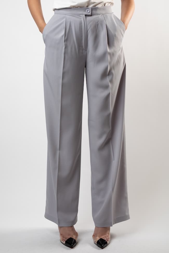 Gaberdine Wide Pant