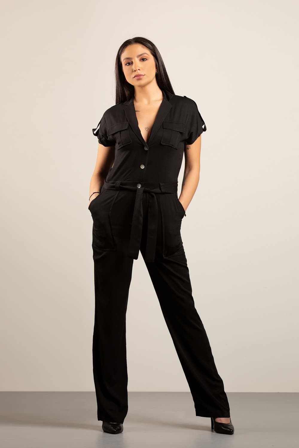 BUTTONED OVERALL