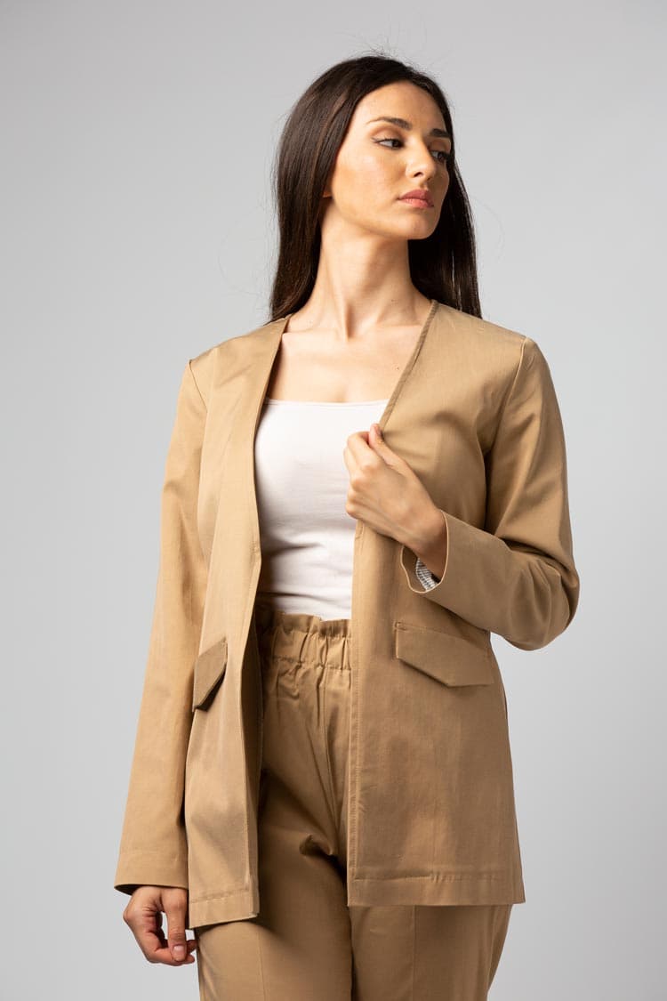long pocket cardigan