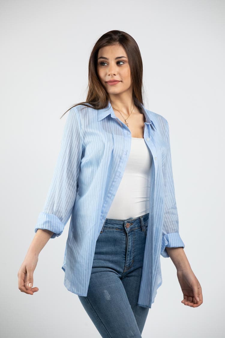 Striped long shirt