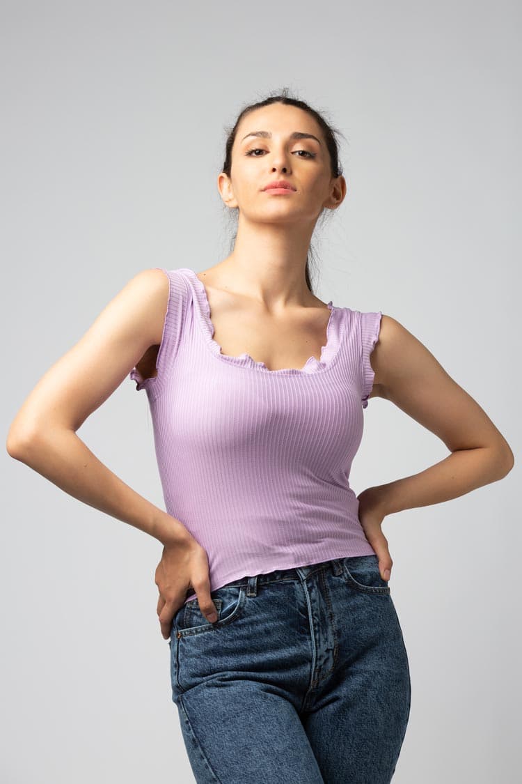 Cotton basic top