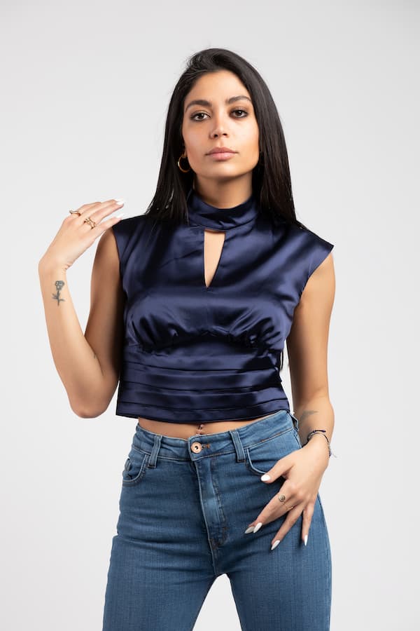 Satin top