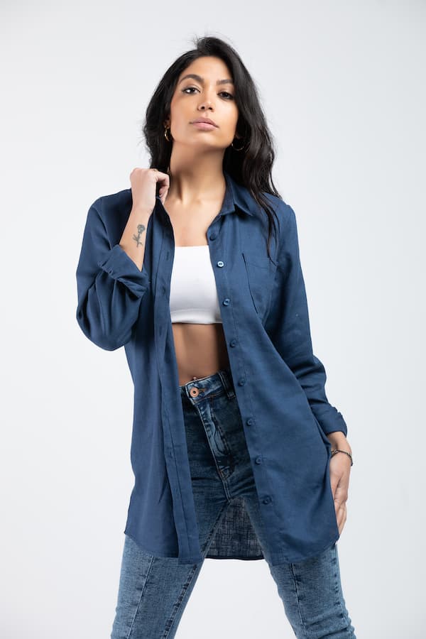 flowy long shirt