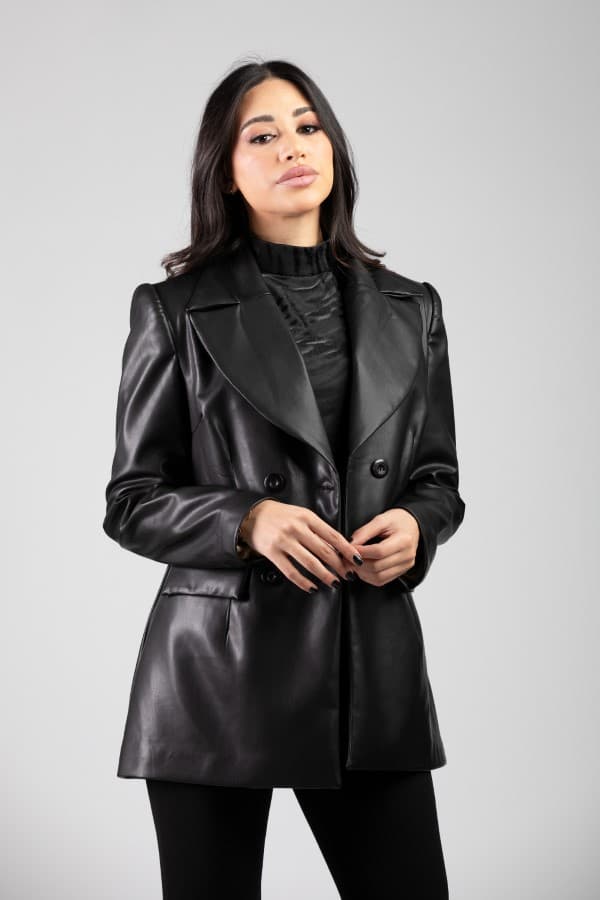 Midi Lather Jacket