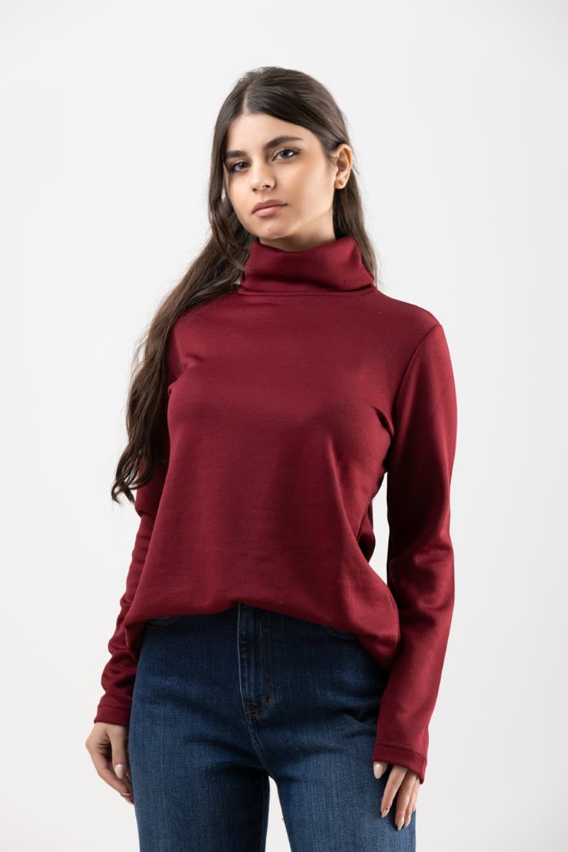Oversized High Neck Top