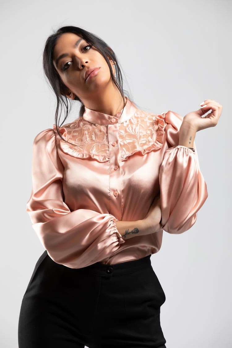 Lace Chest Shirt