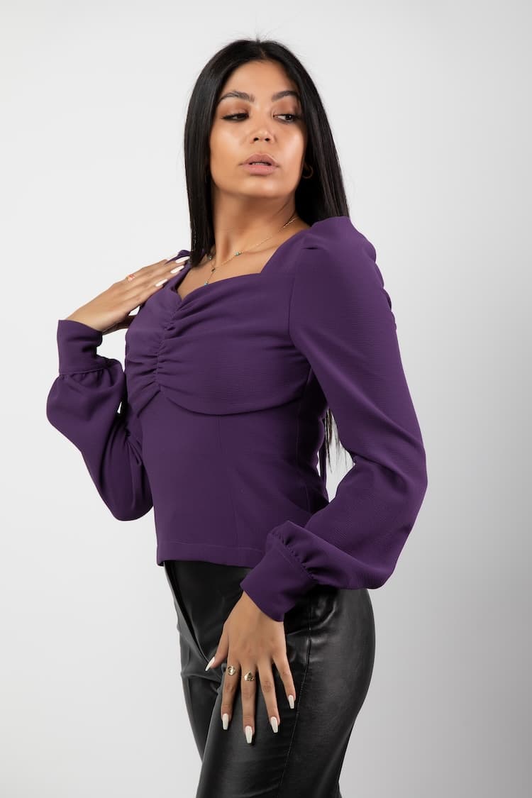 Satin Short Blouse
