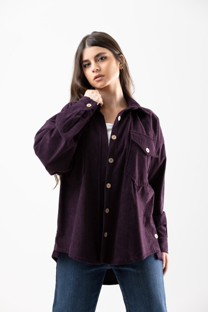 Velvet Oversized Shacket