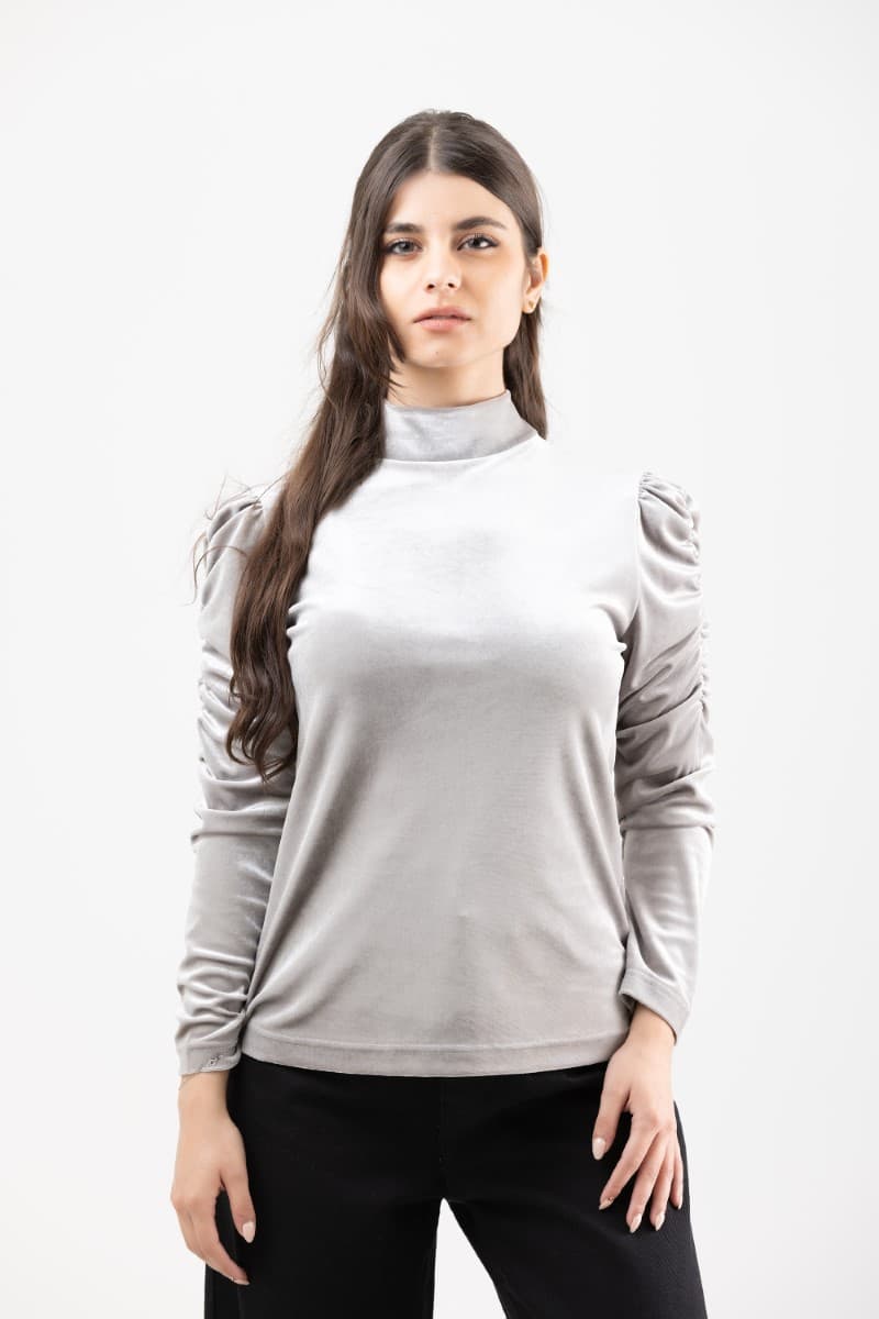 Velvet Long Sleeve Top