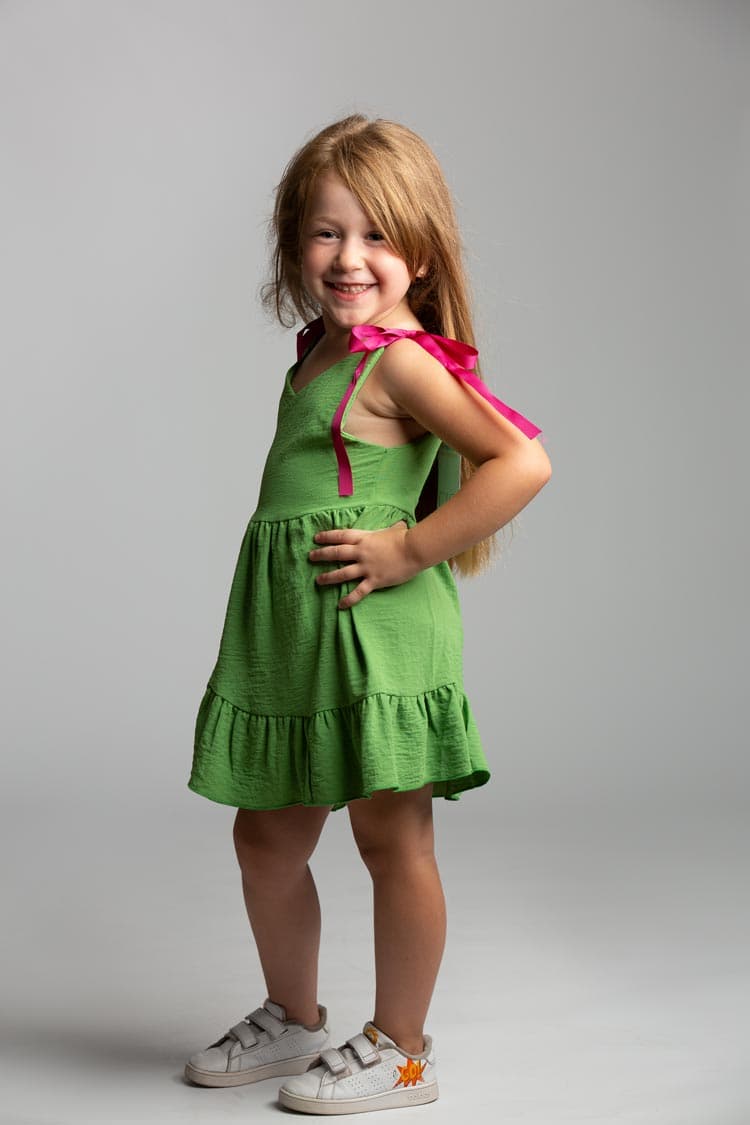 crossed flowy dress