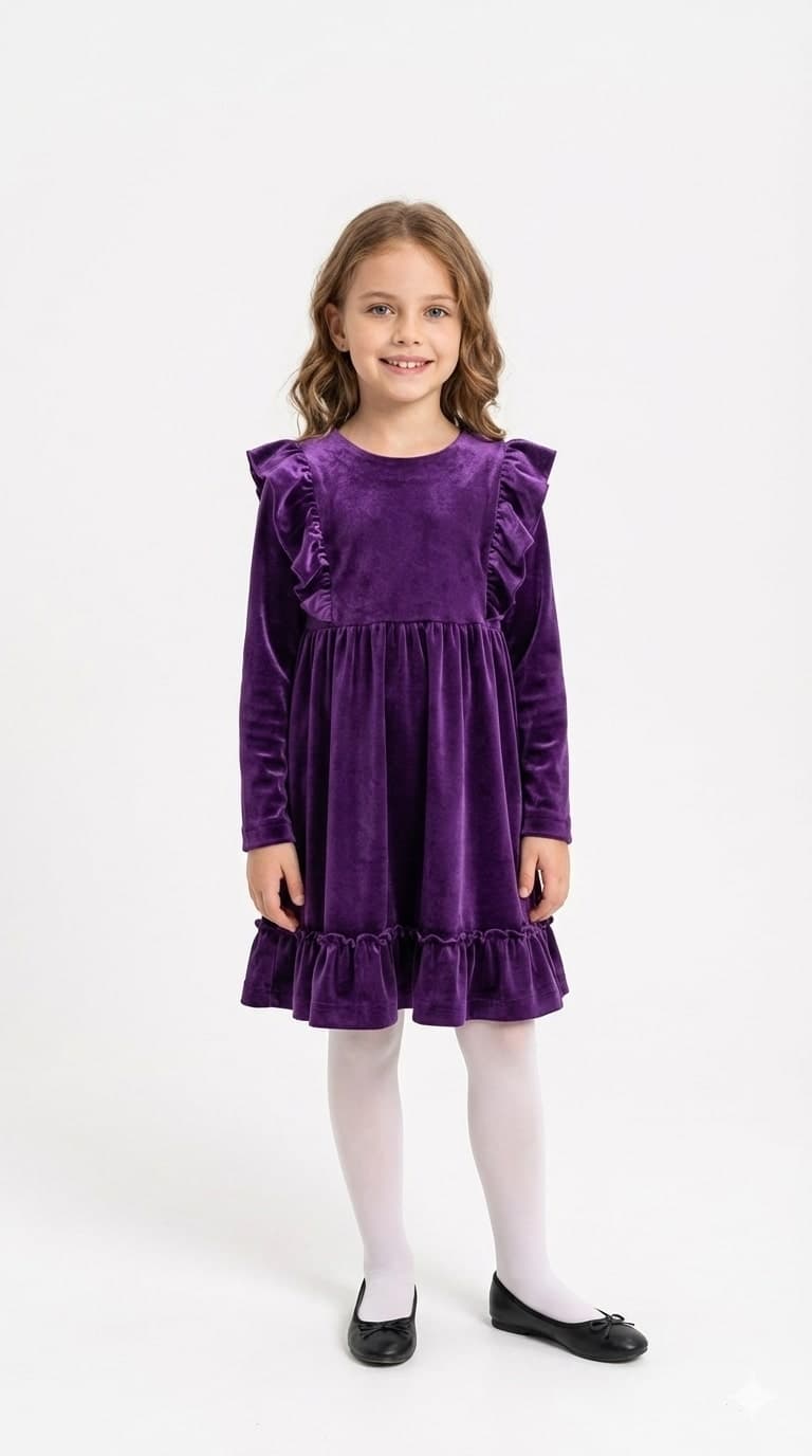 Velvet Long Sleeve Dress