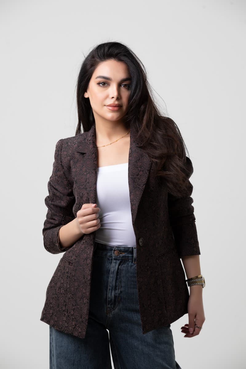 Jacquard Suit Jacket