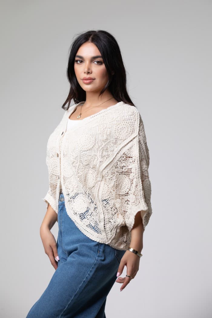 Oversized Crochet Cardigan
